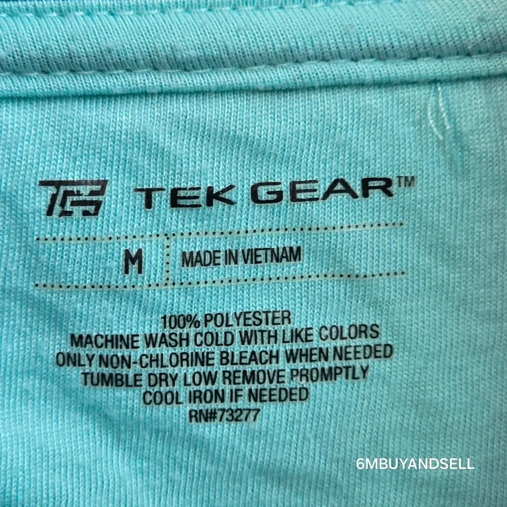 Tek Gear Womens Fleece Jacket Full Zip Teal Aqua Colorblock Thumbholes Size M